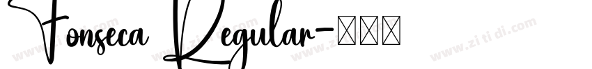 Fonseca Regular字体转换